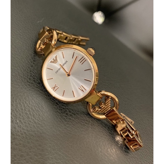 EMPORIO ARMANI  亞曼尼 玫瑰金 氣質女錶 手錶