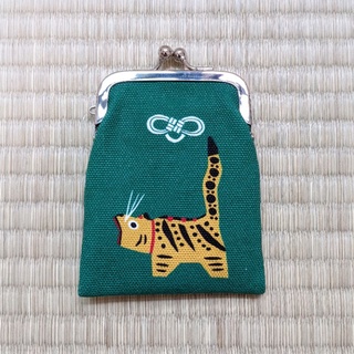 Motto選物 2款現貨日本製手工製京都水引口金珠扣口金包零錢包收納袋招財貓老虎禮物犬張子 蝦皮購物