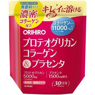 日本 ORIHIRO 蛋白聚醣 濃密 膠原蛋白 胎盤素 30日分 180g
