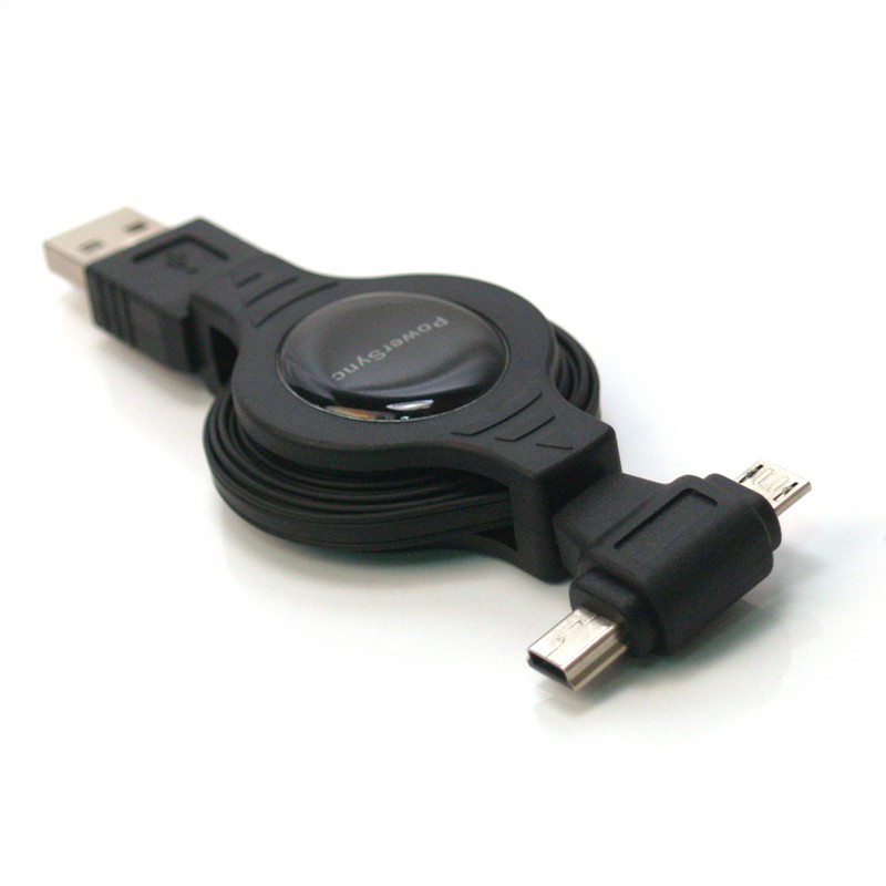 群加 PowerSync Micro USB + Mini 5Pin 傳輸充電兩用線手機充電線 (UAM5-09R)