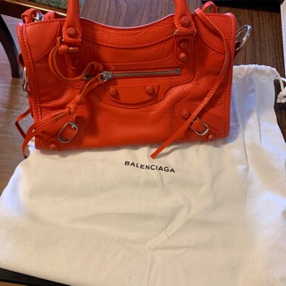 二手正品～Balenciaga mini city 巴黎世家迷你機車包 紅色