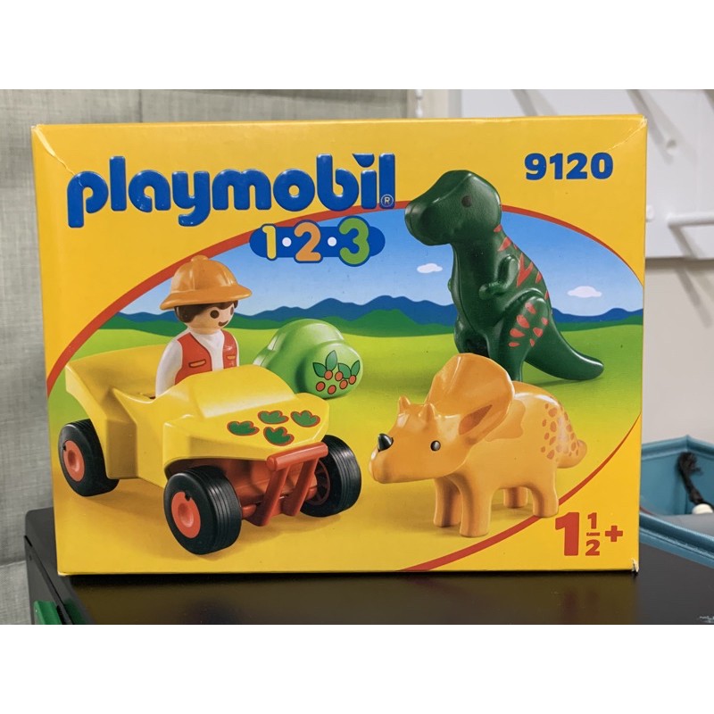 玩具我最大」 侏羅紀playmobil 123探險家全新盒裝恐龍摩比人9120 | 蝦皮購物