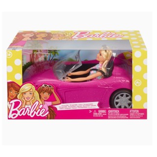 ✔韓國 ◤WITH SHIM◢ Barbie 芭比娃娃和粉紅敞篷車玩具