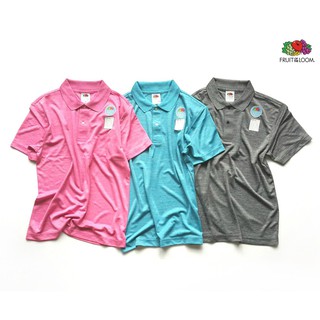 FRUIT OF THE LOOM 水果牌 DYP9000 吸濕排汗 4.1OZ 短袖 POLO衫 (絲光色) 化學原宿