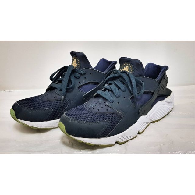 正品 NIKE AIR HUARACHE 武士鞋一代 深藍白 US8.5 無盒