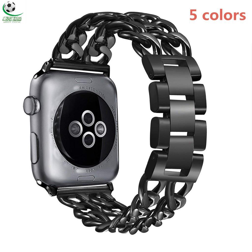 樂活運動品 XIYU iwatch不銹鋼鏈帶 Apple Watch 5/4/3/2/1 替換皮帶 男女通用錶帶