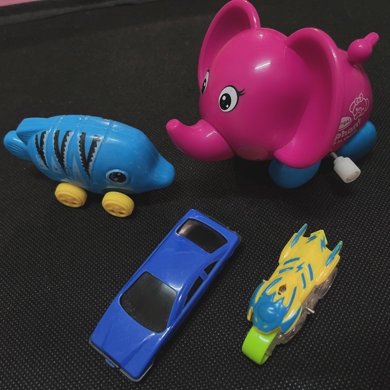 兒童玩具交通工具 大象造型小魚造型 重機車小汽車 二手