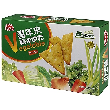 【喜年來】蔬菜餅乾(80g、50g)、蔬菜薄餅隨手包