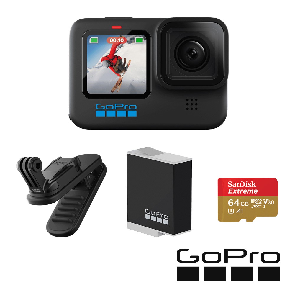 GoPro HERO 10 Black 全方位運動攝影機 套組 全方位攝影套組 CHDHX-101-RW 廠商直送