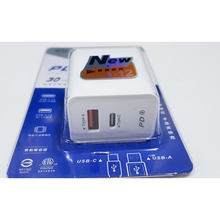 【N Dr.AV聖岡科技】USB-18AC PD+QC 18W雙孔 快充充電器 IPHONE 安卓 手機