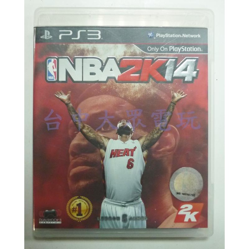 PS3 美國職業籃球 NBA 2K14 NBA2K14 (中文版)(二手片-光碟約9成8新)【台中大眾電玩】