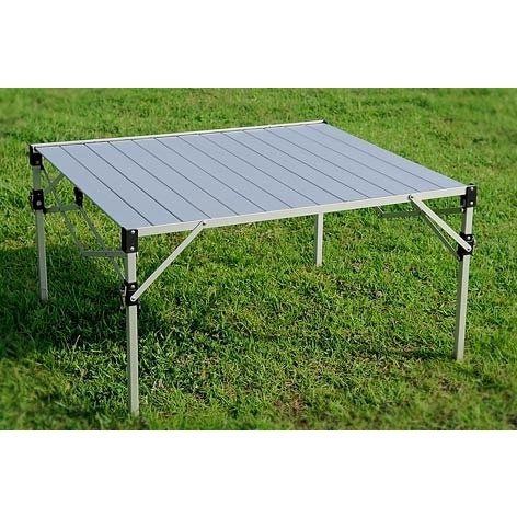 【台灣黑熊】TAB-980H 鋁合金輕巧桌（高度三段可調）蛋捲桌 摺疊桌 折合桌 露營 野餐 980H