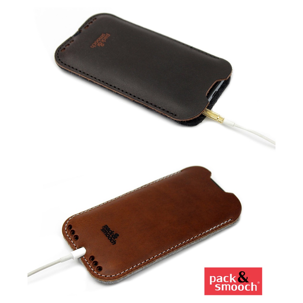 Pack&Smooch Kingston iPhone 6/6S & 7 Plus 手工製天然羊毛氈皮革保護套-2色
