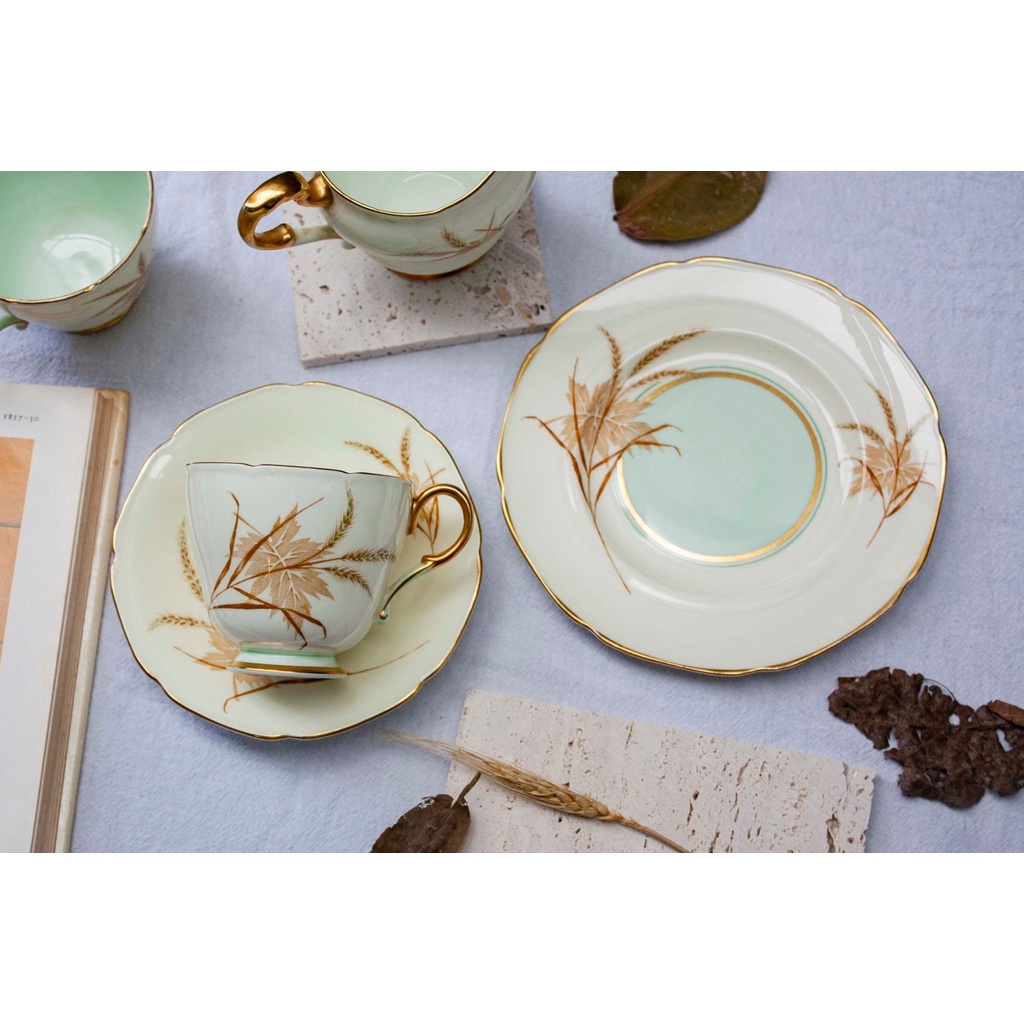 【Sunshine Antiques】PARAGON 夏末入秋G5385 英國 骨瓷 瓷器 下午茶 杯組 茶杯 蛋糕盤