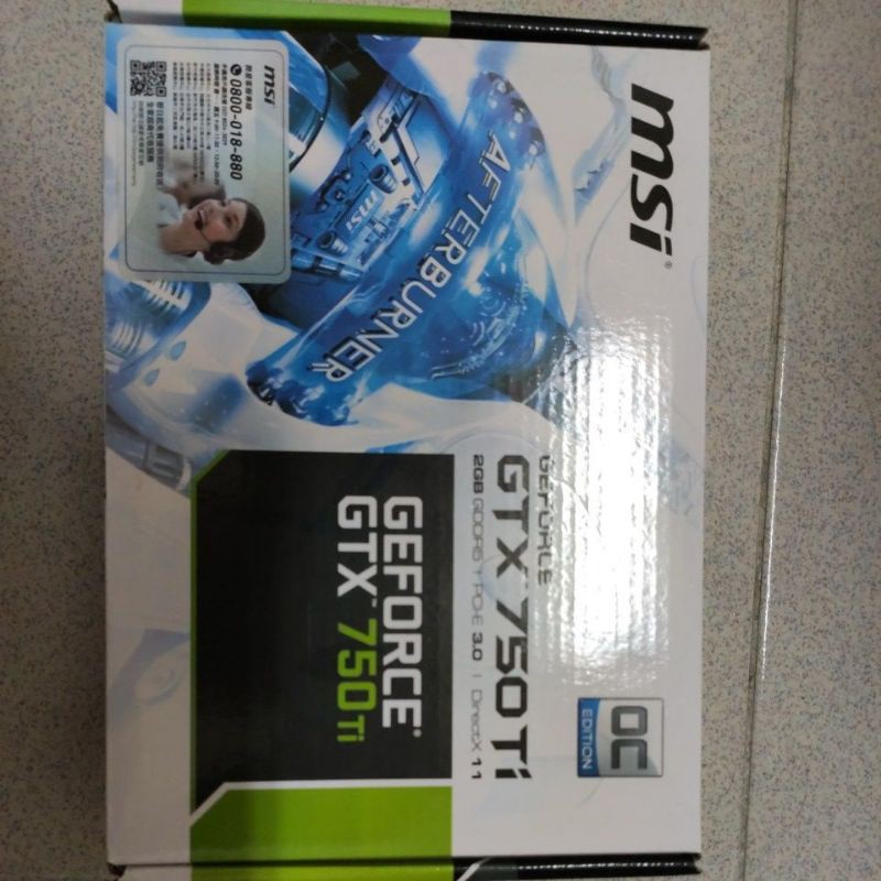 微星MSI 顯示卡 GTX-750ti 免插電