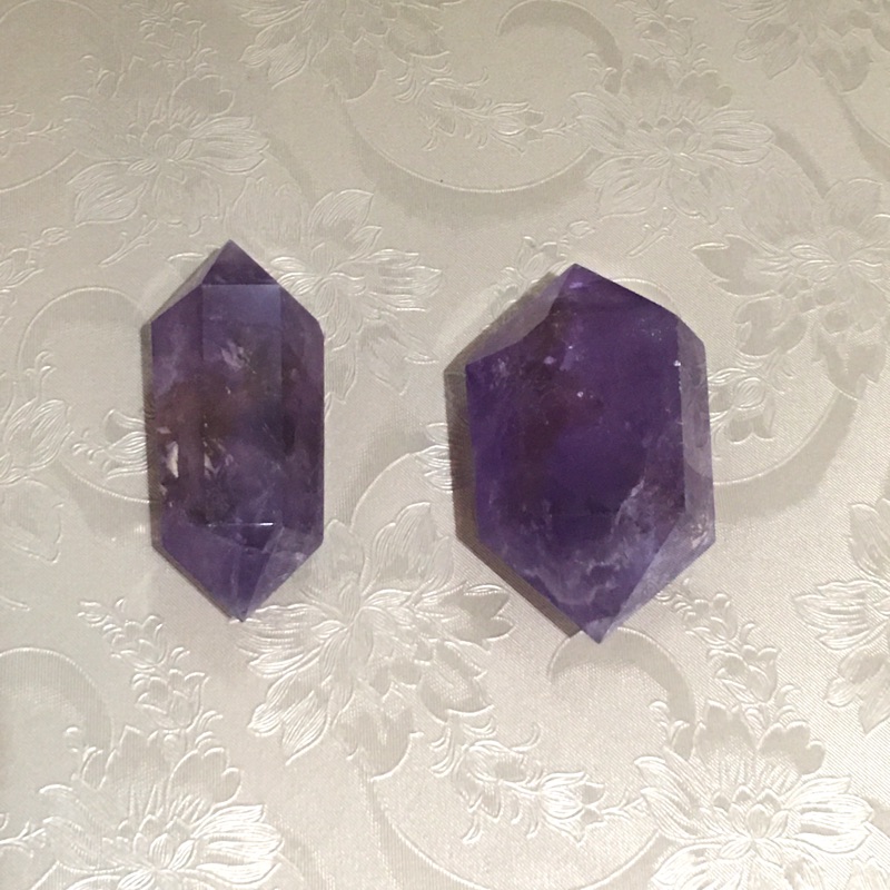 紫黃水晶 雙尖柱（現貨）