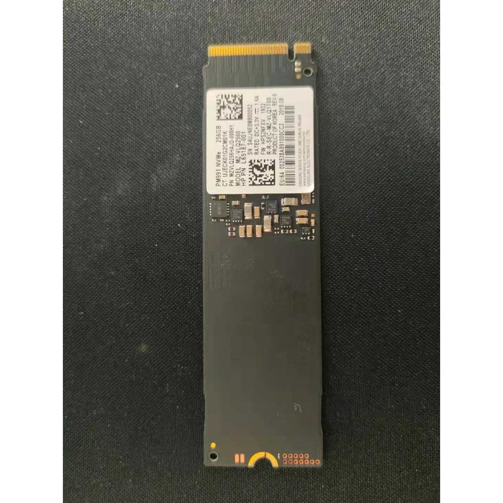 【Samsung 三星】 SSD PCIE NVMe 256GB PM991 MZ-VLQ2560(拆機良品)