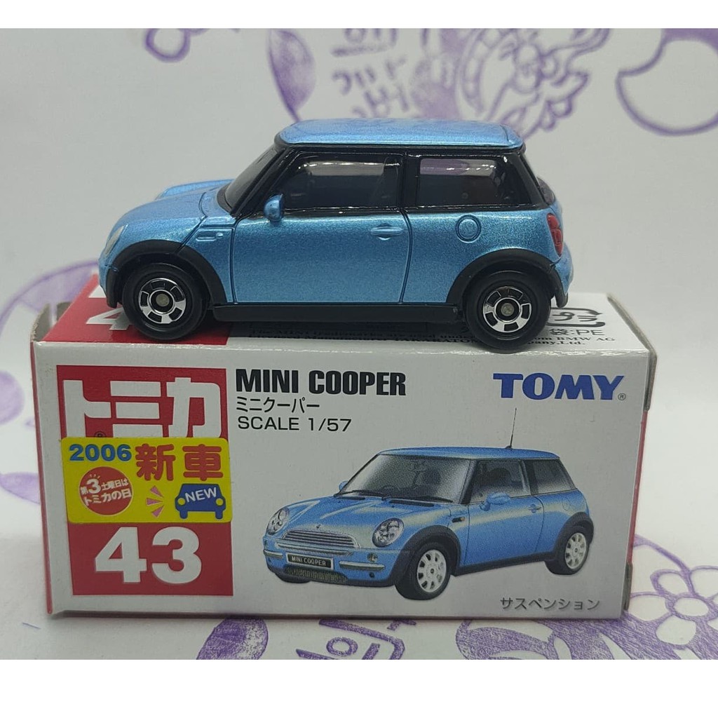 (現貨) 7 Tomica 多美 2016新車貼 43 Mini Cooper (盒況車況請看圖)