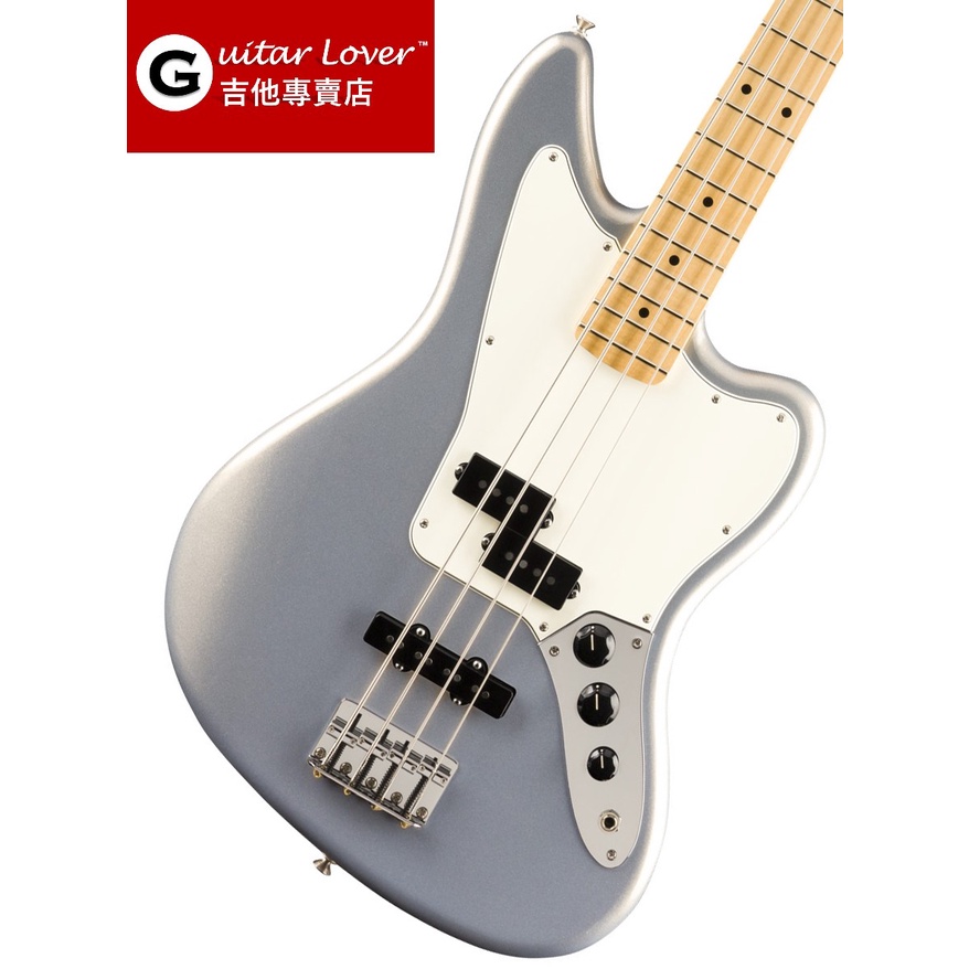 Fender Player Jaguar Bass Maple Fingerboard Silver