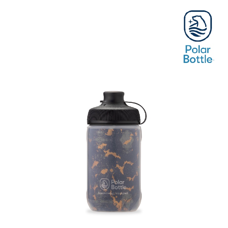 Polar Bottle 12oz MUCK 雙層保冷噴射水壺 SHATTER 棕黑 / 單車水壺 自行車水壺 保冷水壺