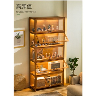 【優選賣家】特惠手辦展示櫃模型玩具仿透明玻璃亞克力展櫃高達樂高家用收納櫃禮品櫃