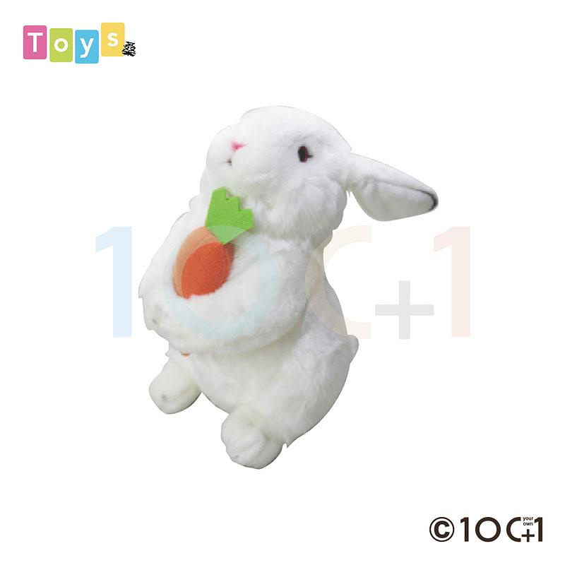 100+1 SM057小白兔與紅蘿蔔造型填充玩偶   eslite誠品