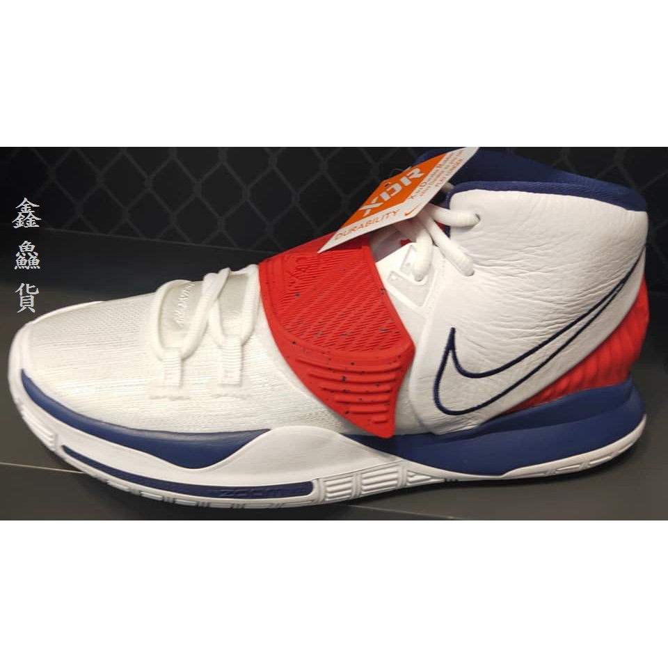 2020 七月 NIKE KYRIE 6 EP XDR USA 籃球鞋 白藍紅 美國隊 配色 BQ4631-102