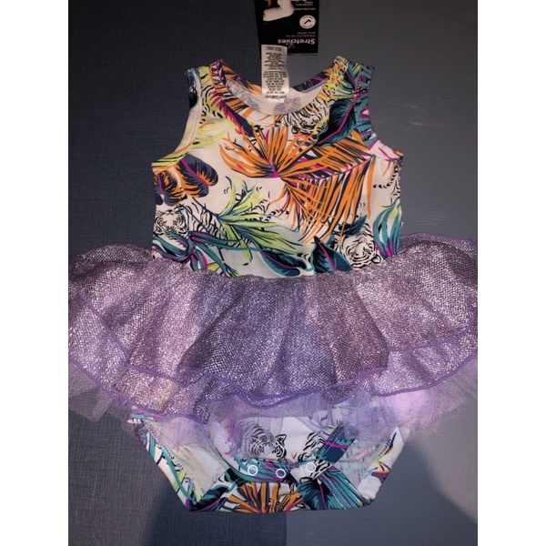 BONDS tutu dress 3-6m 6-12m 雨林 老虎 款 無袖 包屁衣 紗裙 夏季 必備 紫色