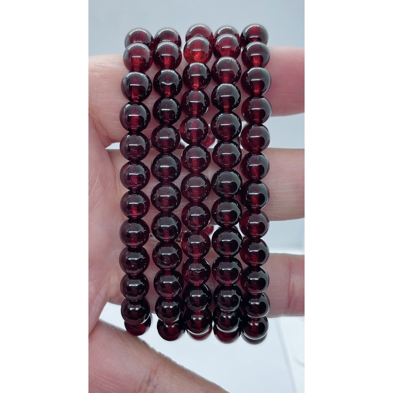 5a等級香檳石榴石手珠7 7 5mm 石榴石 蝦皮購物