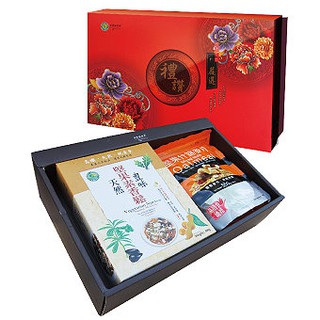 【吃健康】 臺灣 綠源寶 嚴選禮讚年節養生禮盒C-3(素香鬆禮盒組)/堅果素香鬆+堅果什錦麥片