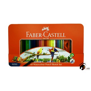 德國FABER-CASTELL輝柏 學生級 紅盒 水性色鉛筆 工具組-60色