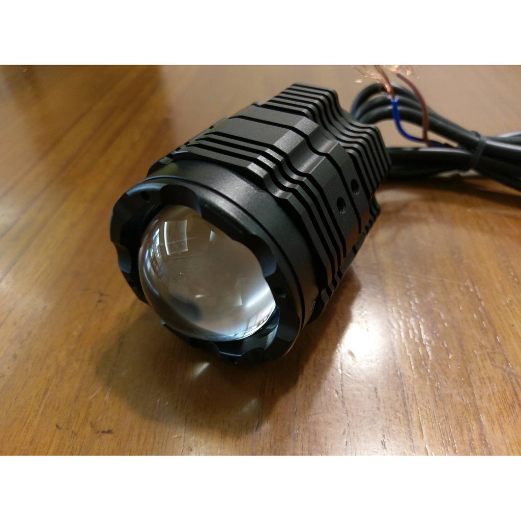 摩托车LED魚眼霧燈射燈魚眼燈外掛超亮 CREE XHP-70 30W芯片