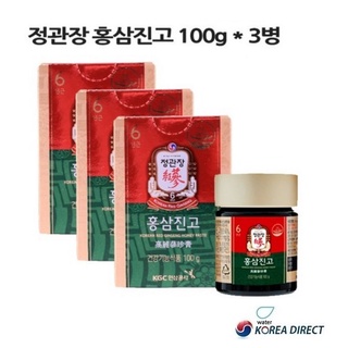 韓國正官庄紅蔘濃縮液高麗蔘珍膏100gx3瓶