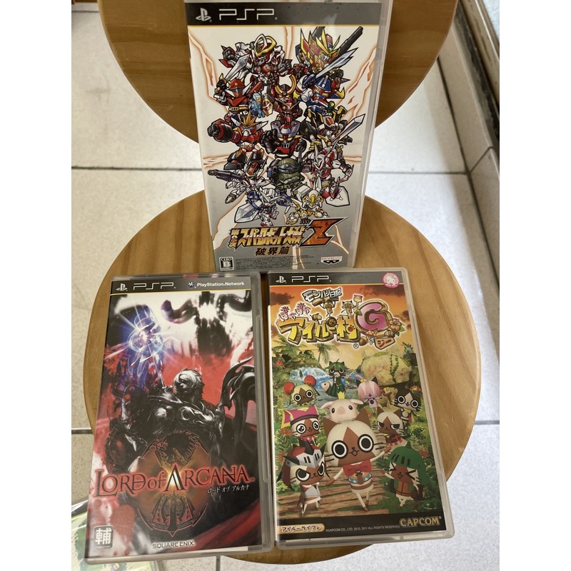 Psp 亞爾卡納之王 機器人大戰破界篇 魔物獵人日記暖呼呼艾路村g 蝦皮購物
