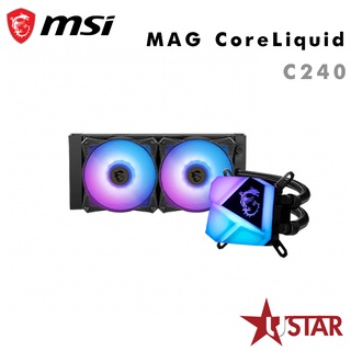 MSI微星 MAG CoreLiquid C240 A.RGB冷頭+風扇
