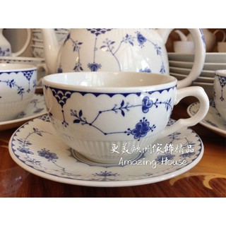 英國JOHNSON BROTHERS 丹麥藍blue denmark 馬克杯 茶水杯 咖啡杯 杯子