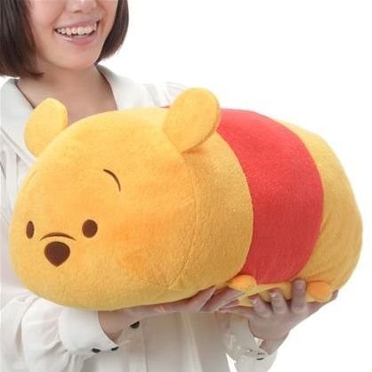 特 巨大 52 Cm 日本迪士尼tsum Tsum 小熊維尼疊疊樂l號大型沙包玩偶午睡枕抱枕 蝦皮購物