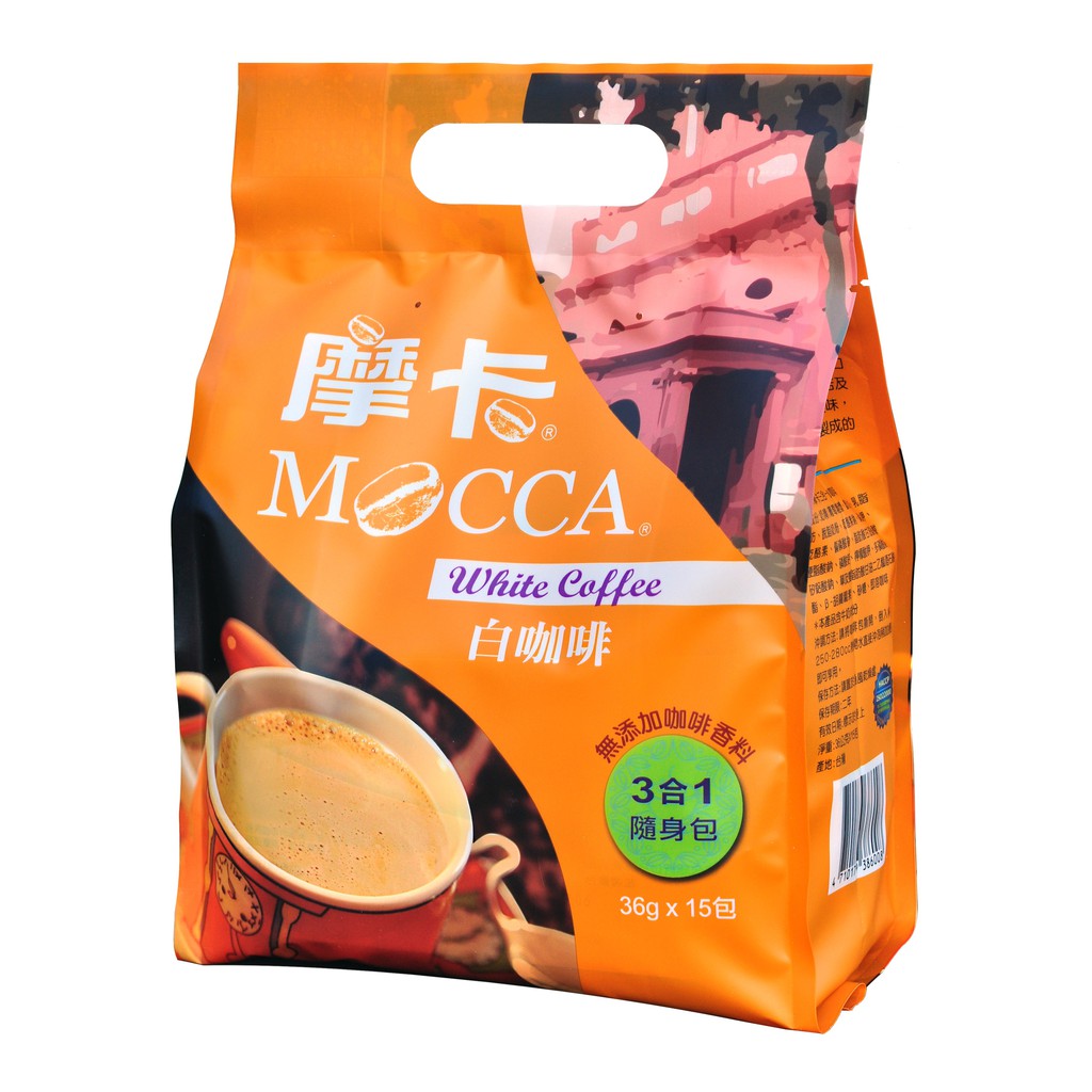 [摩卡咖啡 MOCCA] 白咖啡三合一(36g/15入)