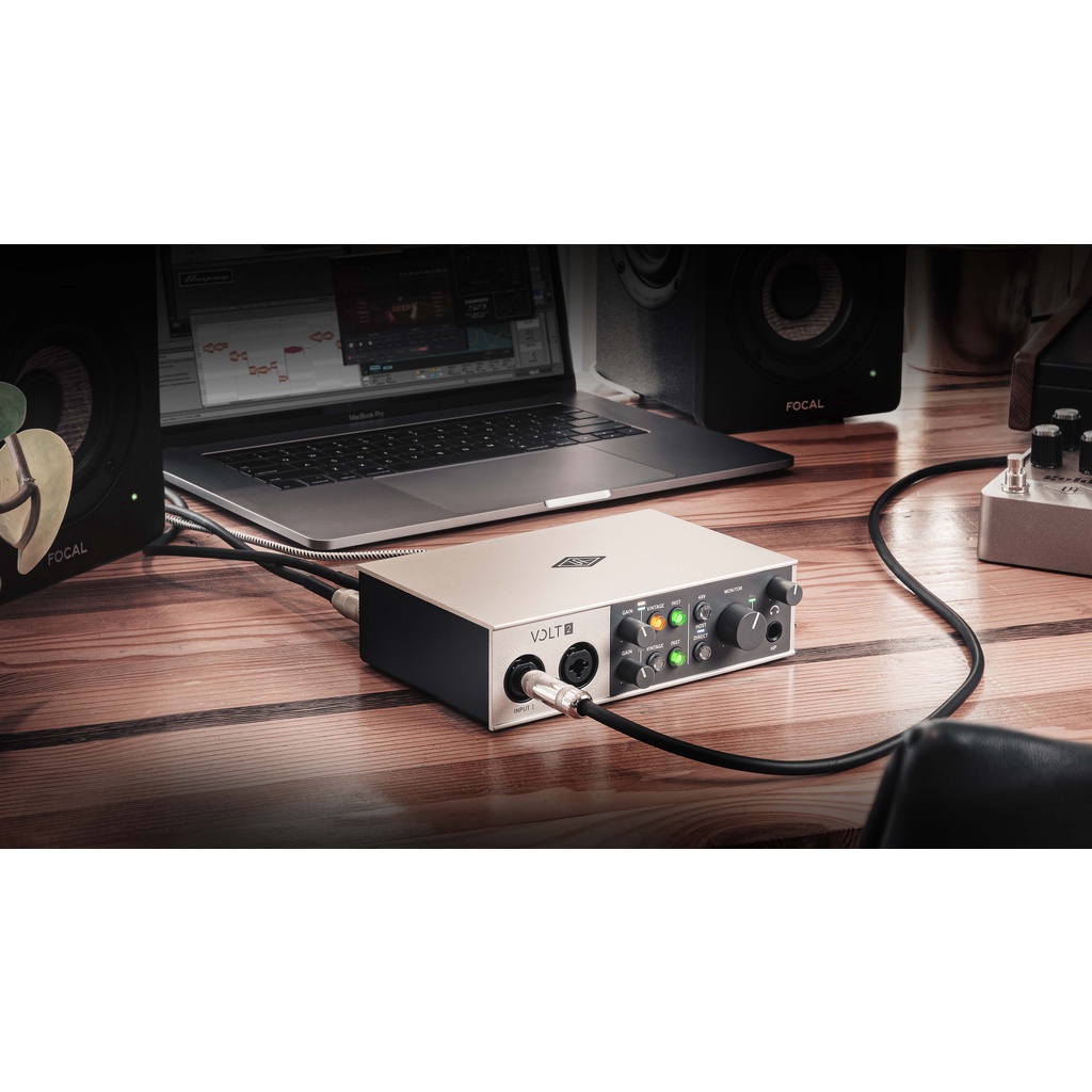 【海外代購】預購 原廠保固 Universal Audio Volt 2 USB-C 錄音介面 聲卡 麥克風 吉他收音