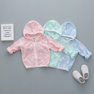 預購 韓版新款米奇兒童輕薄透氣空調防曬衣外套