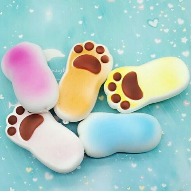 熊掌squishy 彩色貓爪肉球熊爪squishy 蝦皮購物