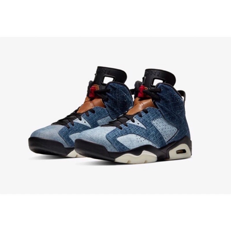 面交特價(US11,CM29)Nike Jordan 6 Washed Denim喬丹6代 牛仔 丹寧