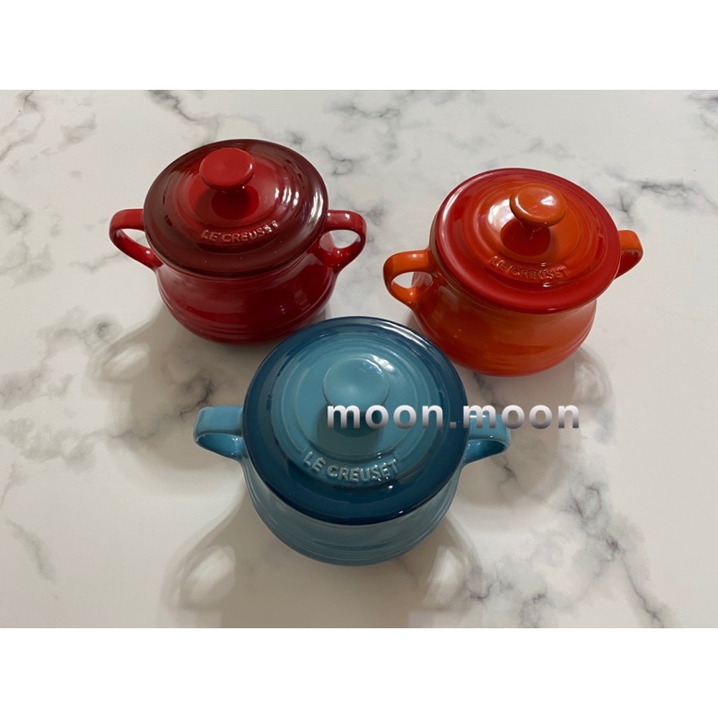 Le Creuset 瓷器湯汁壺/醬料壺/湯碗/儲物盅/烤盅 櫻桃紅/火焰橘/水手藍/棕櫚綠/馬賽藍 公司貨