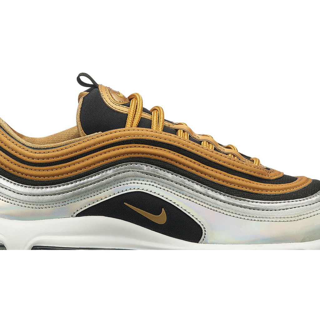 air max 97 gold silver white