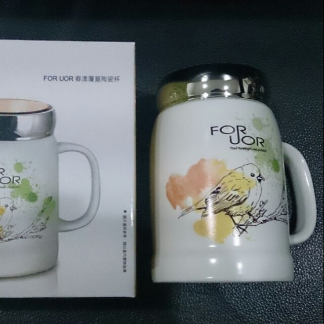 出清品betty小豬-106中壽股東會紀念品-全新FOR UOR春漾覆蓋陶瓷杯/保溫杯/保溫瓶/隨行杯/隨身瓶500ml