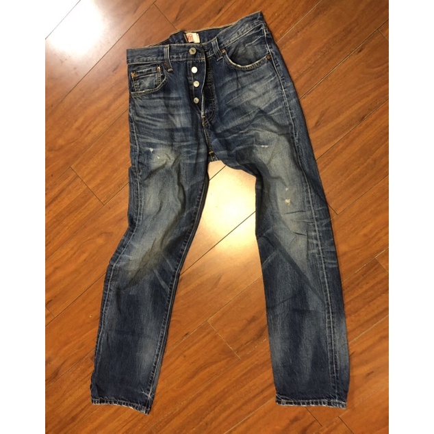 經典 木村 褲 Levi’s日本製 牛仔褲 08501-0196 木村褲 小破壞 稀有刷色 木村著用 木村拓哉