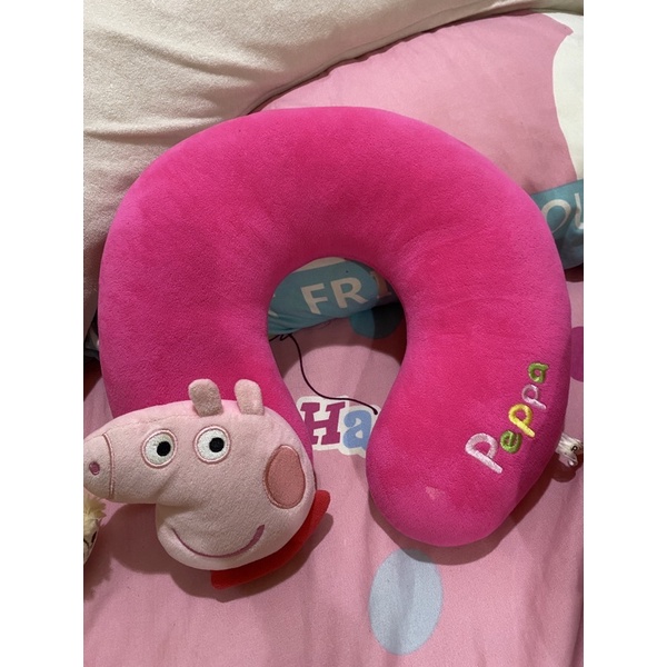 佩佩豬玩偶 睡覺枕 U型枕