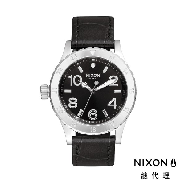 NIXON 38-20 正裝錶 沉穩霸氣 黑 皮錶帶 手錶 男錶 女錶 送男友 送女友 A467-1886