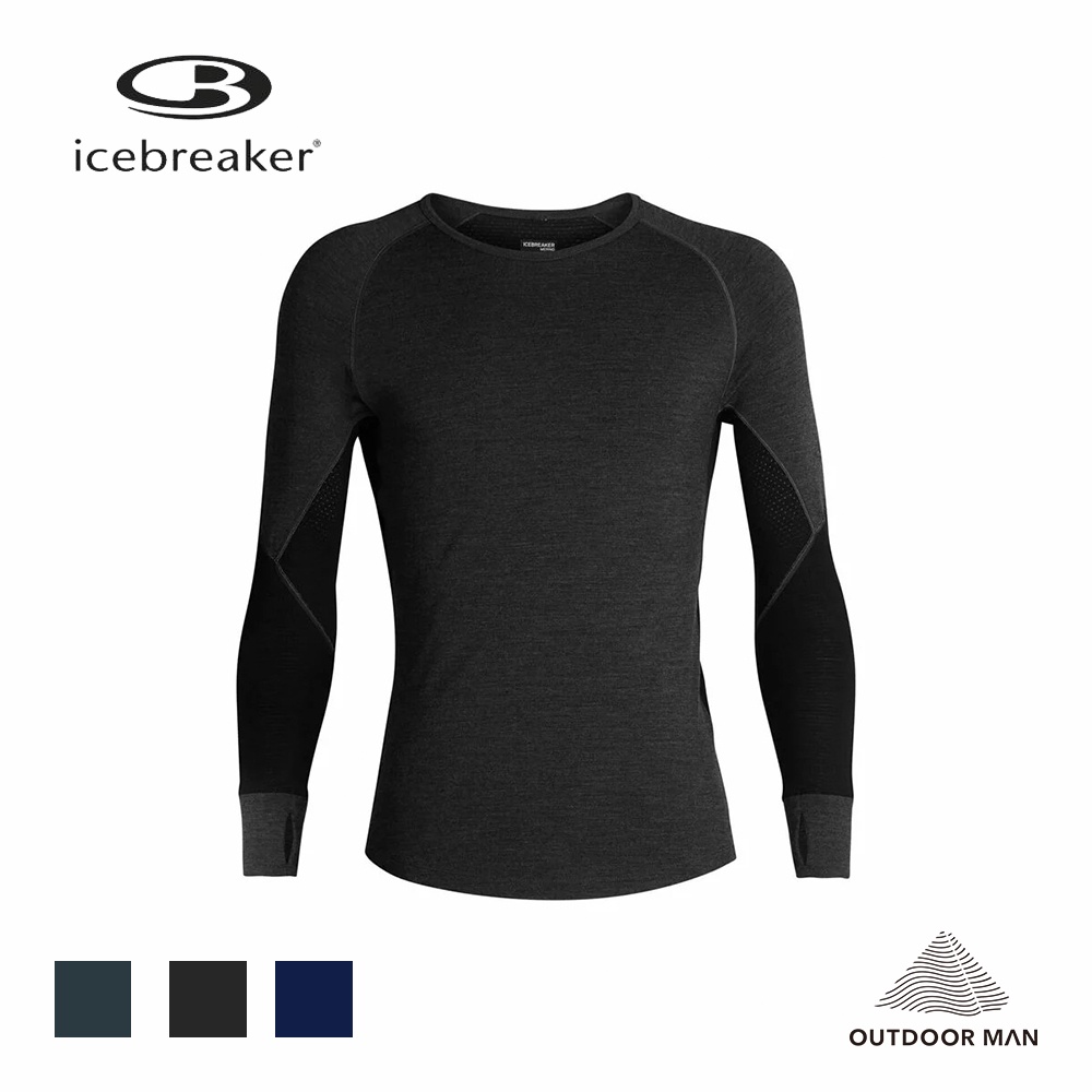 [Icebreaker] 男款 ZONE 網眼保暖透氣長袖上衣-BF260 (IB104360)