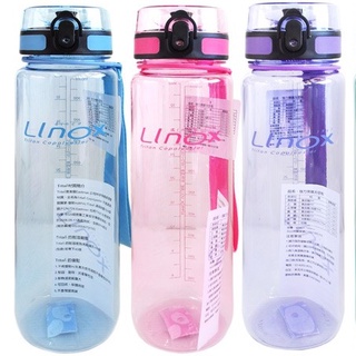 FDA美國 Tritan材質食品級 LINOX廚之坊強力彈蓋大太空瓶運動水壺 350ml 650cc 1000cc冷水瓶